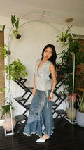 Laurel Flutter Tie Wrap Top