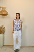 Wisteria Flutter Tie Wrap Top