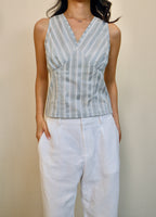 Willow Pinstripe Muse Top