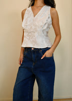 Alabaster Floral Muse Top