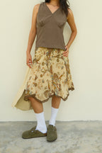 Walnut Plissé Muse Top