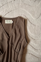 Walnut Plissé Muse Top