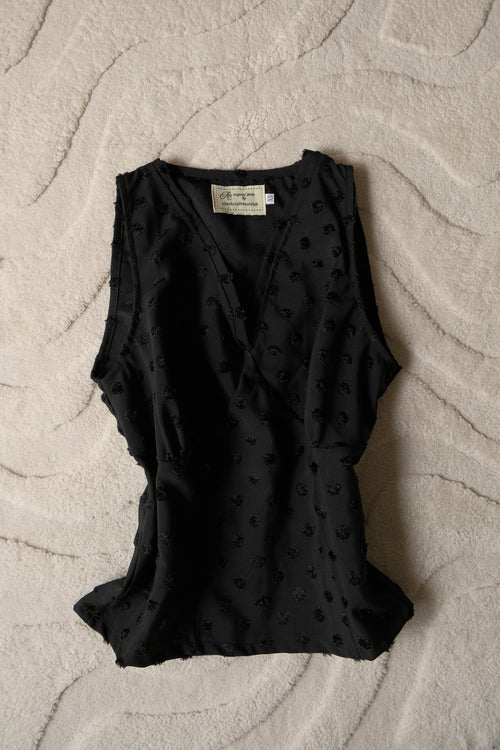 Black Polka Muse Top