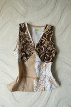 Chestnut Floral Muse Top