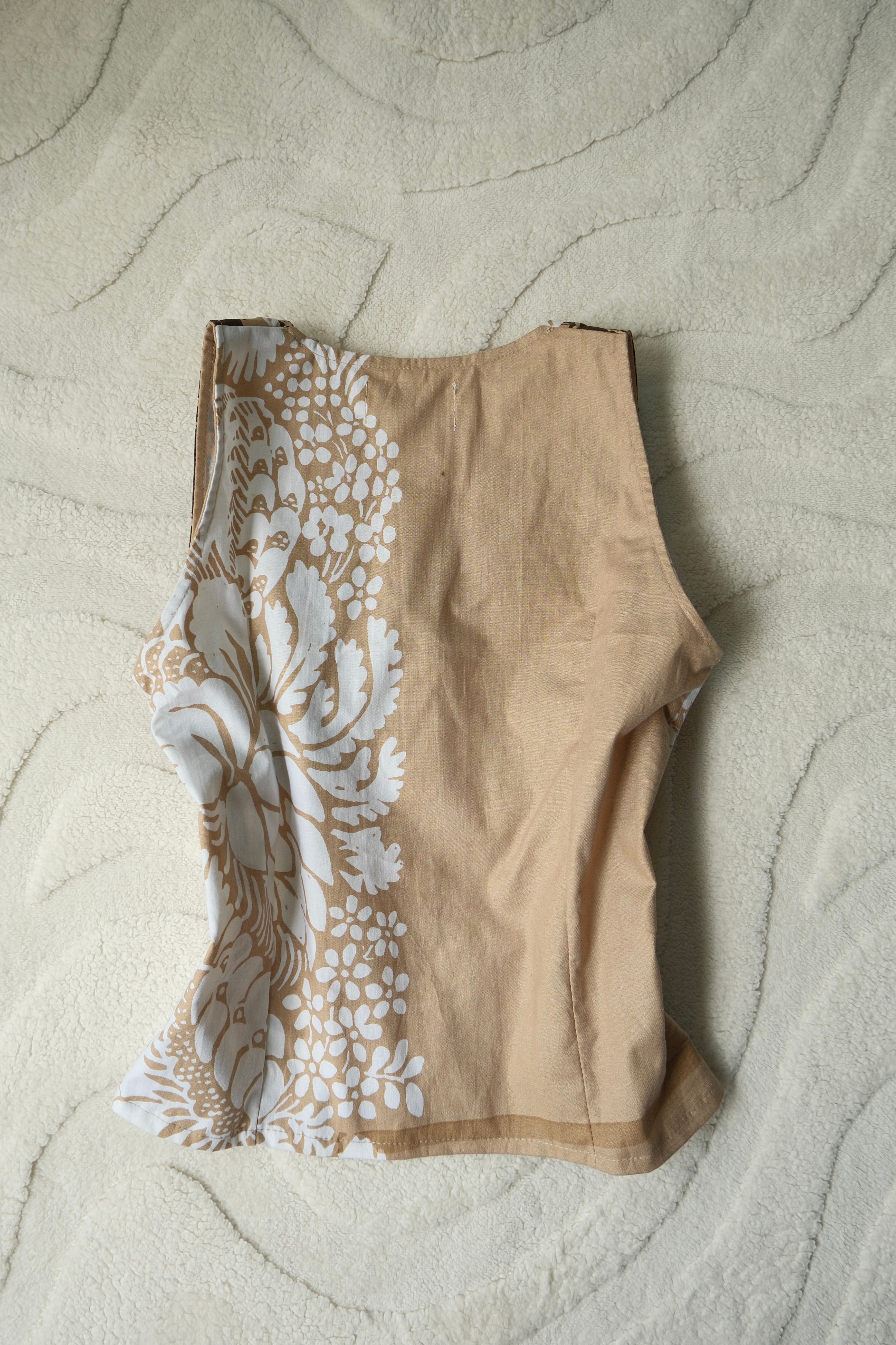 Chestnut Floral Muse Top