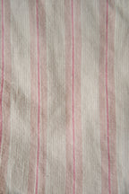 Pink Pinstripe Flutter Tie Wrap Top