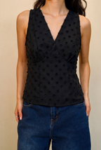 Black Polka Muse Top