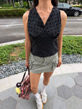 Black Polka Muse Top